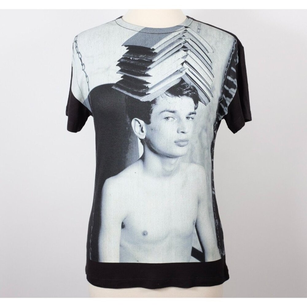 Vintage Y2K Versus Versace T shirt Bruce Weber print 38 US 2